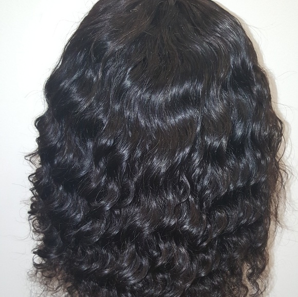 New 100% Virgin Human Hair Deep Wave Frontal Wig - 12 inches - Picture 4 of 6